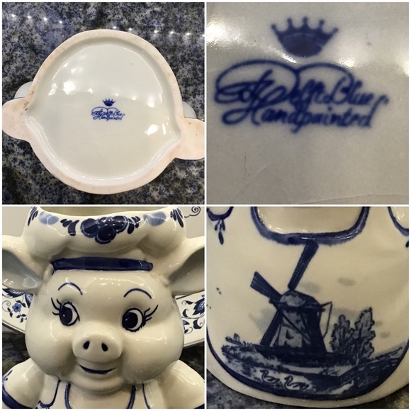 🎉HOST PICK🎉 Delft Pig Vase - Picture 2 of 3
